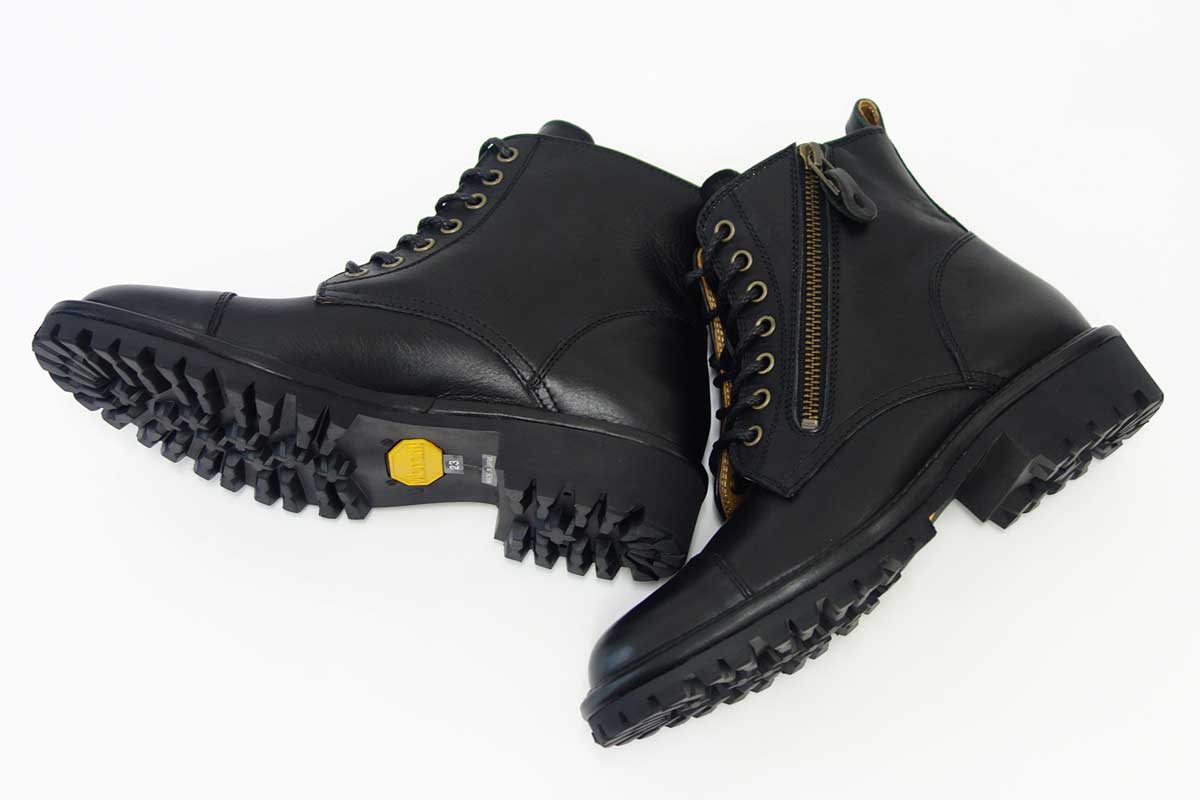 【SALE 20%OFF】 SAYA(サヤ) 50668 ブラック マニッシュレースアップブーツ「靴」