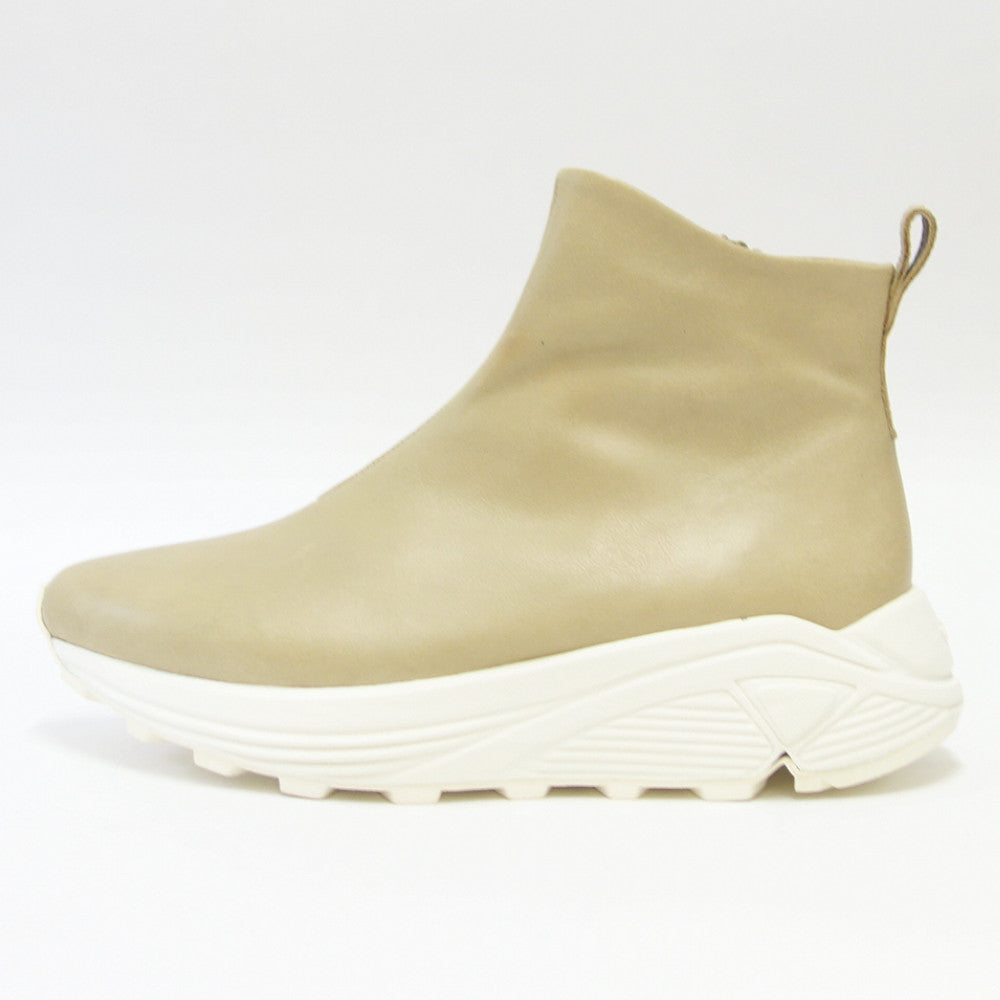 【SALE 50%OFF】 SAYA(サヤ) 50926 ベージュ アンクルブーツ レザースニーカー「靴」