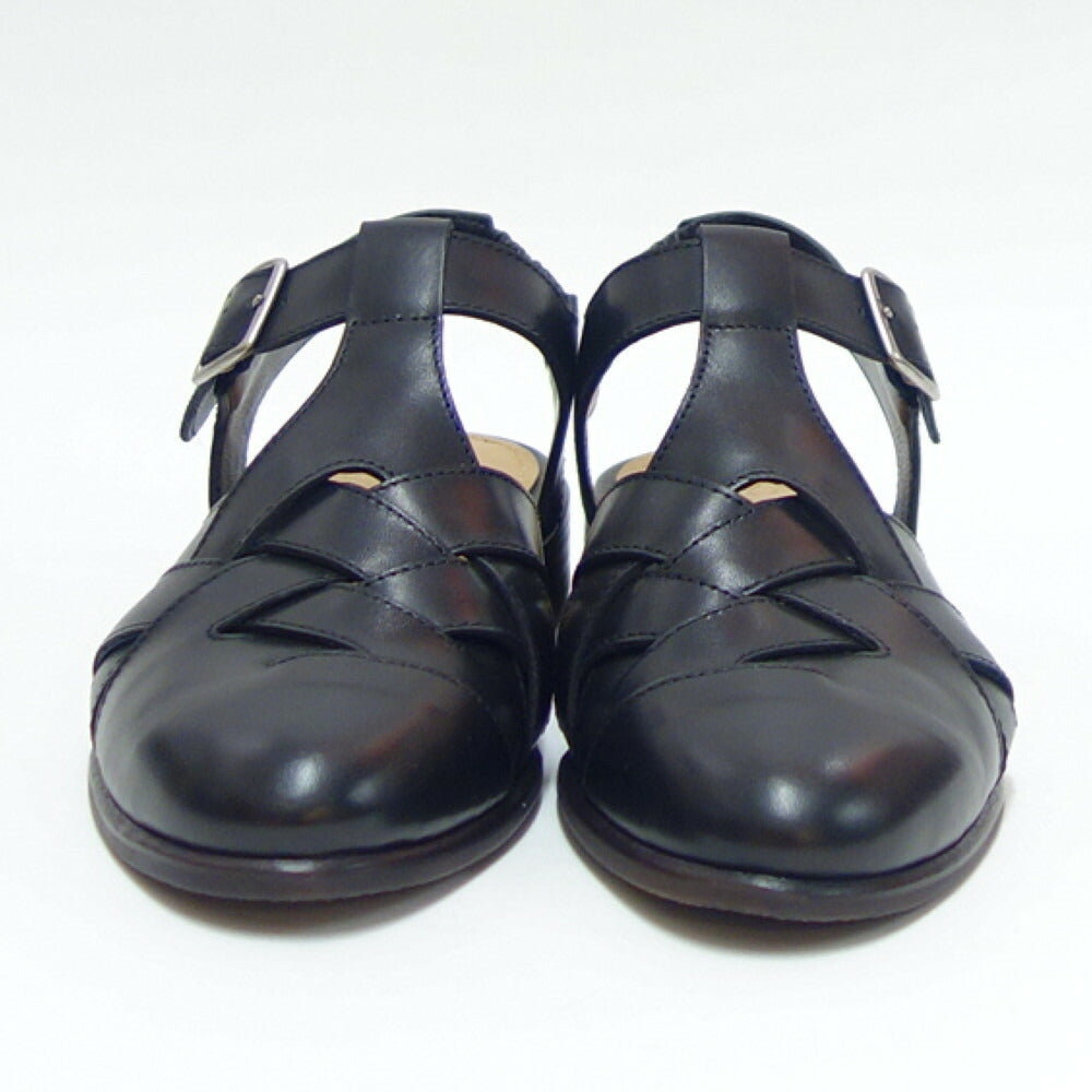 【SALE 20%OFF】 SAYA(サヤ) 51116 ブラック 天然皮革 グルカサンダル ストラップサンダル 天然皮革 日本製「靴」
