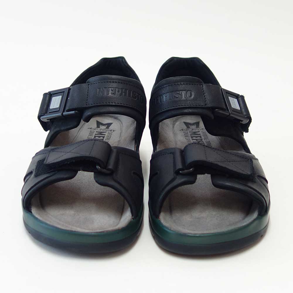 メフィストMEPHISTOSHARKFIT(シャークフィット)5129763ブラック天然皮革アウトドアサンダルウォーキングシューズ(メンズ)「靴」正規品快適靴旅行