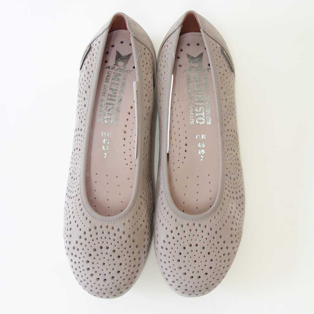 メフィストMEPHISTOELSIEPERF(エルシーパフォーマンス)ライトトープ5130574天然皮革バレエシューズウォーキングシューズスリッポン(レディース)「靴」正規品快適靴旅行