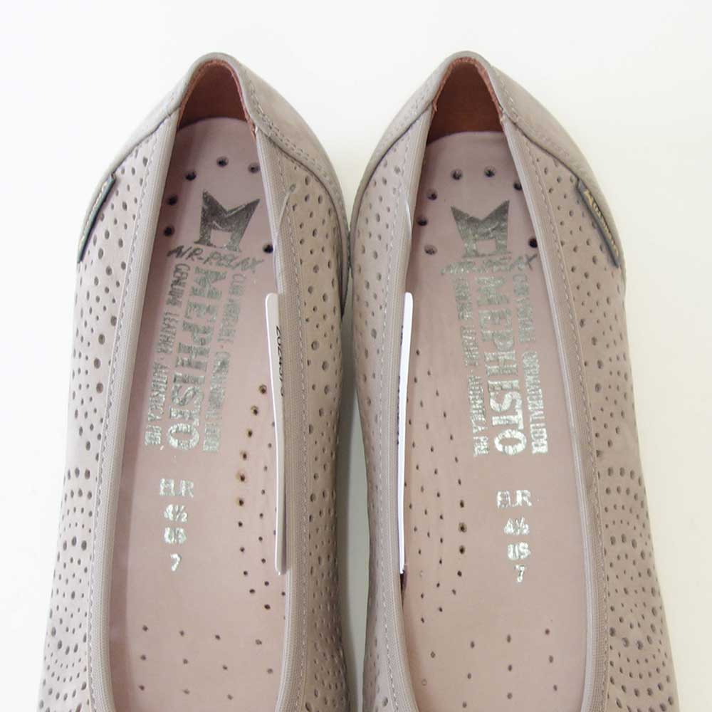 メフィストMEPHISTOELSIEPERF(エルシーパフォーマンス)ライトトープ5130574天然皮革バレエシューズウォーキングシューズスリッポン(レディース)「靴」正規品快適靴旅行