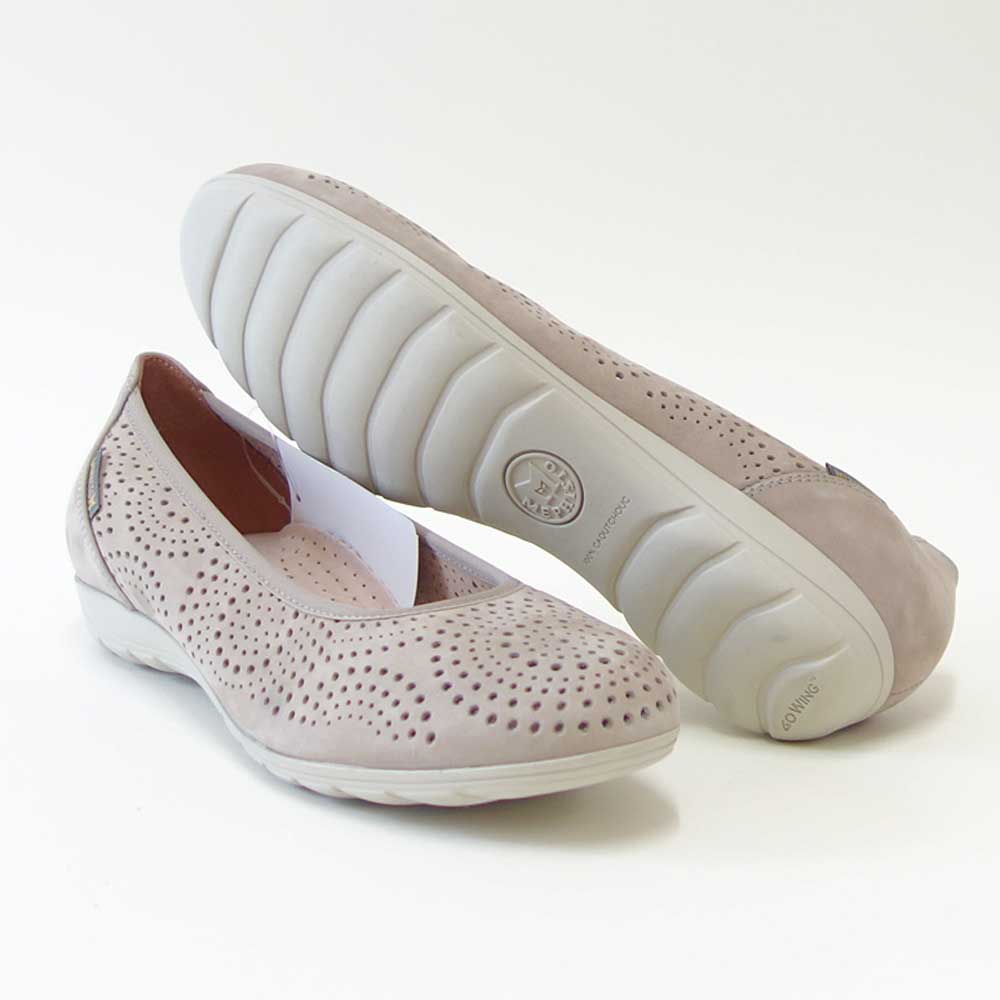 メフィストMEPHISTOELSIEPERF(エルシーパフォーマンス)ライトトープ5130574天然皮革バレエシューズウォーキングシューズスリッポン(レディース)「靴」正規品快適靴旅行