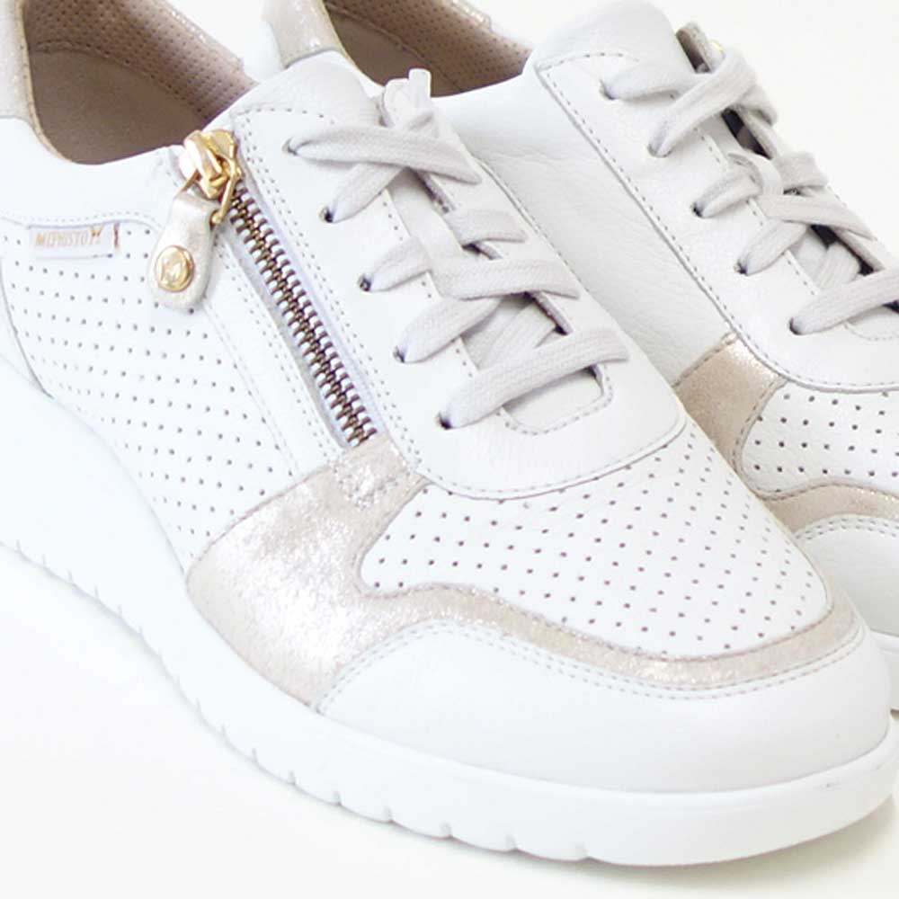 メフィストMEPHISTOIASMINAPERF(ヤスミナパープ)ホワイト5142279天然皮革スニーカーレースアップウォーキングシューズ(レディース)「靴」正規品快適靴旅行