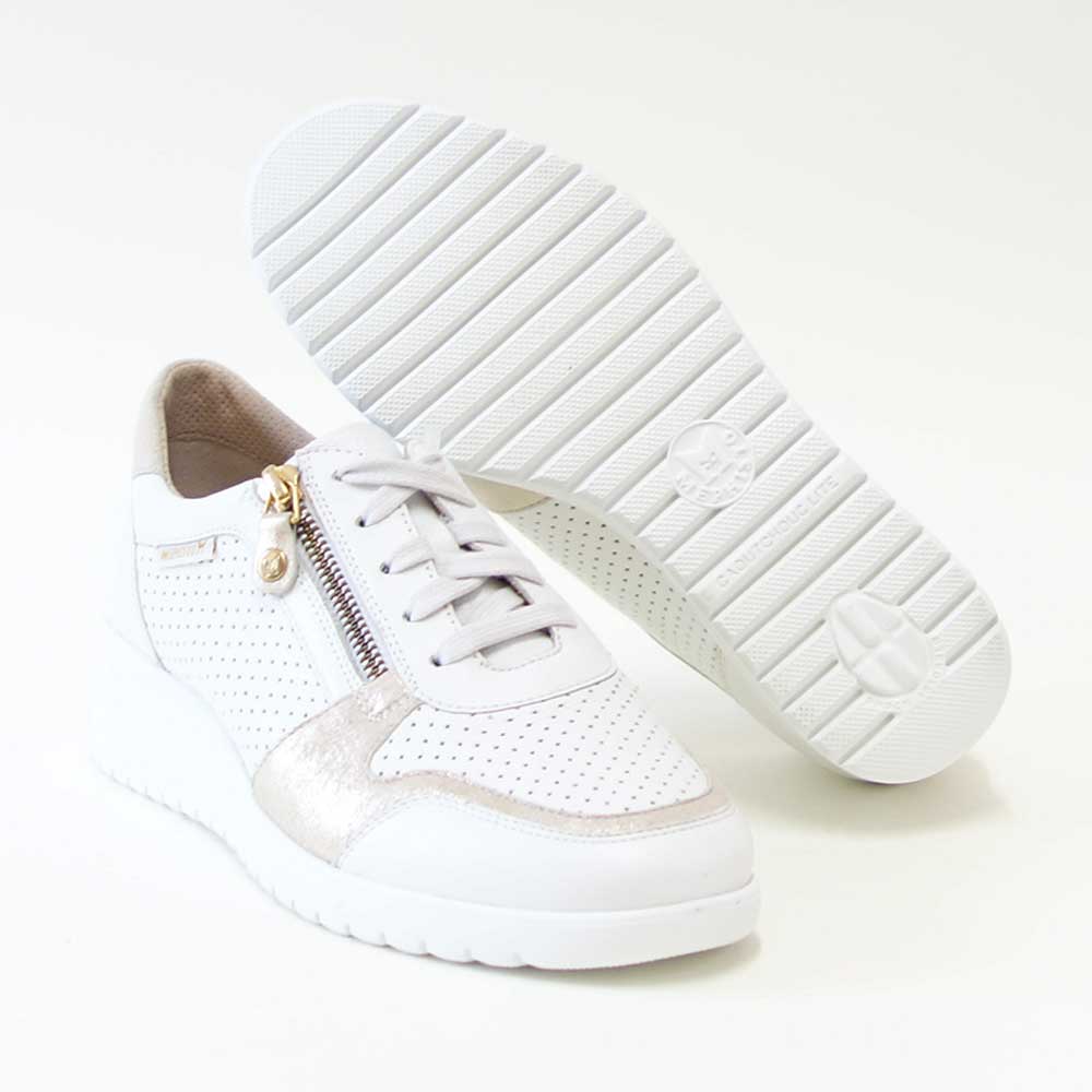 メフィストMEPHISTOIASMINAPERF(ヤスミナパープ)ホワイト5142279天然皮革スニーカーレースアップウォーキングシューズ(レディース)「靴」正規品快適靴旅行