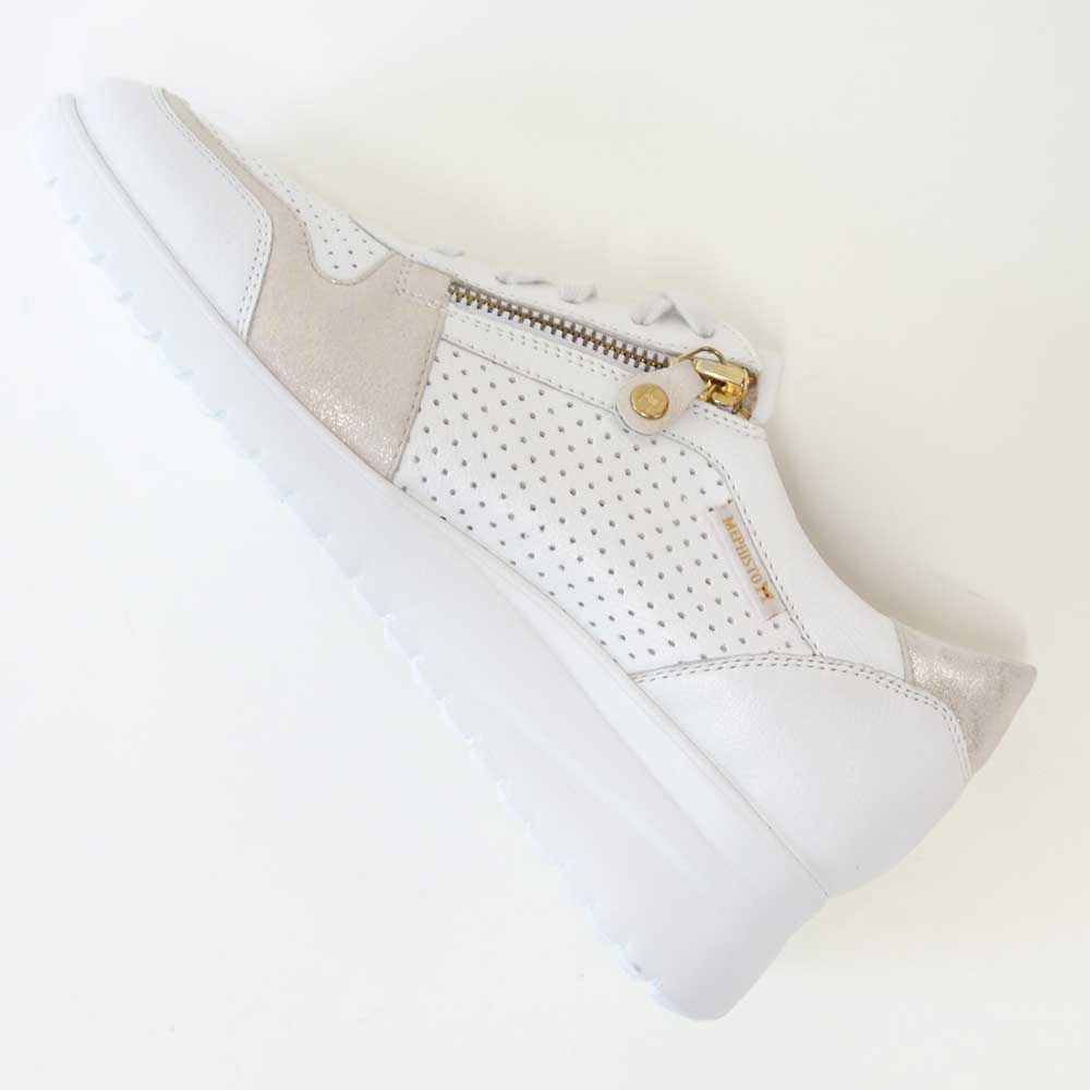 メフィストMEPHISTOIASMINAPERF(ヤスミナパープ)ホワイト5142279天然皮革スニーカーレースアップウォーキングシューズ(レディース)「靴」正規品快適靴旅行