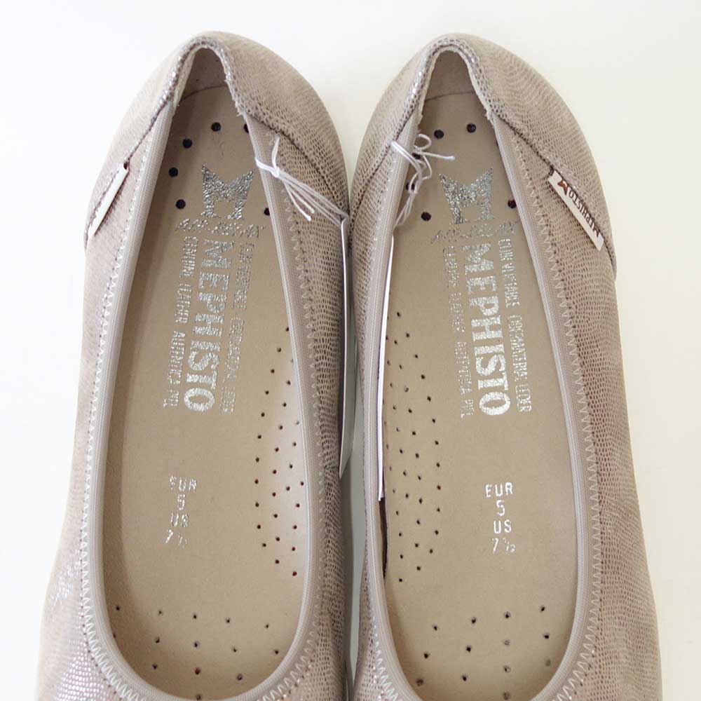 メフィストMEPHISTOEMILIE(エミリー)ライトトープ5144380天然皮革バレエシューズウォーキングシューズスリッポン(レディース)「靴」正規品快適靴旅行