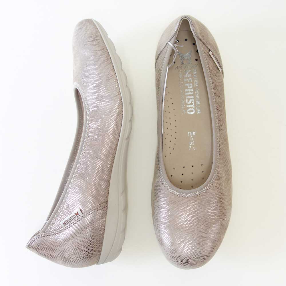 メフィストMEPHISTOEMILIE(エミリー)ライトトープ5144380天然皮革バレエシューズウォーキングシューズスリッポン(レディース)「靴」正規品快適靴旅行