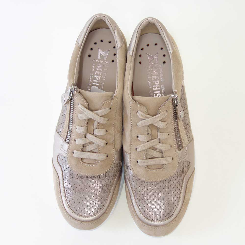 メフィストMEPHISTOIASMINAPERF(ヤスミナパープ)サンド5144720天然皮革スニーカーレースアップウォーキングシューズ(レディース)「靴」正規品快適靴旅行