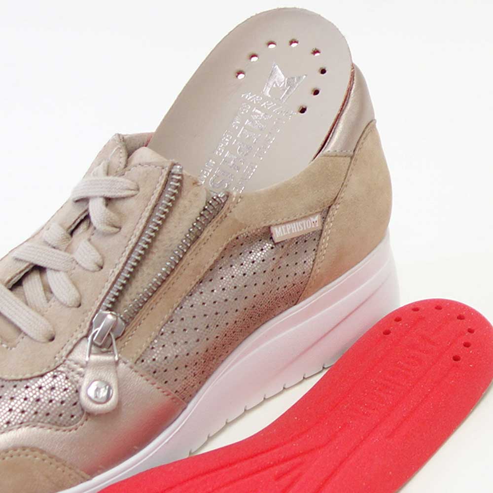 メフィストMEPHISTOIASMINAPERF(ヤスミナパープ)サンド5144720天然皮革スニーカーレースアップウォーキングシューズ(レディース)「靴」正規品快適靴旅行