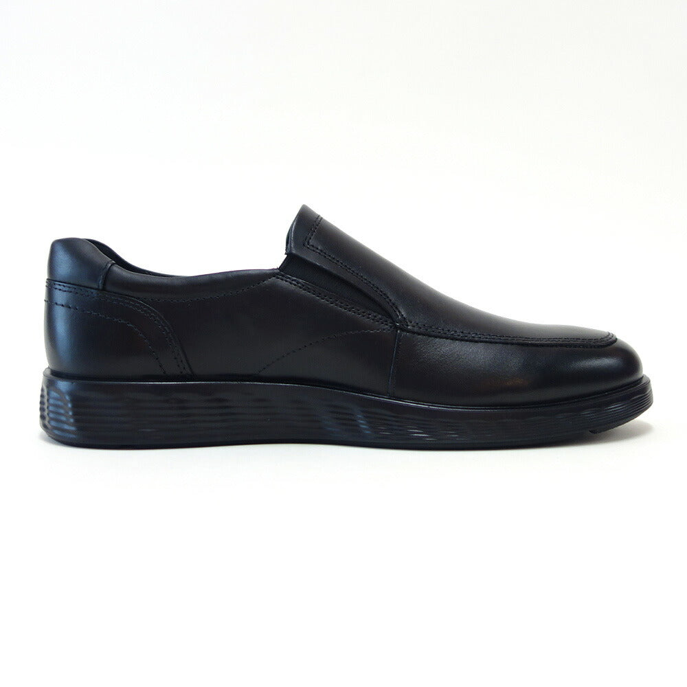 エコーECCOS-LITEHYBRIDMEN'SSLIP-ON52031401001ブラック(メンズ)上質レザーのビジネスシューズスリッポンスクエアトゥ「靴」