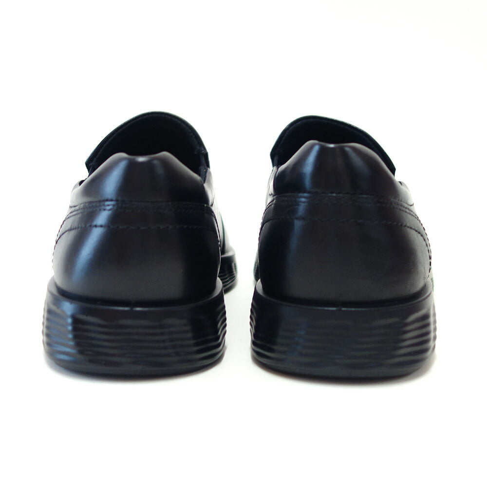 エコーECCOS-LITEHYBRIDMEN'SSLIP-ON52031401001ブラック(メンズ)上質レザーのビジネスシューズスリッポンスクエアトゥ「靴」