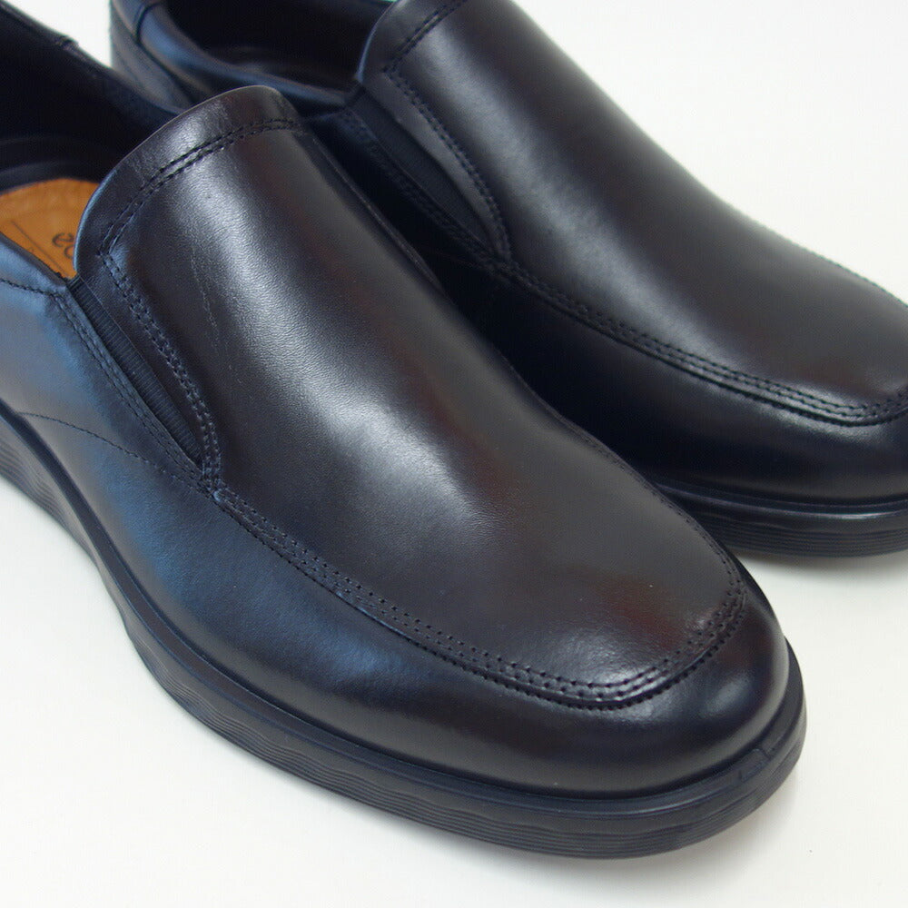 エコーECCOS-LITEHYBRIDMEN'SSLIP-ON52031401001ブラック(メンズ)上質レザーのビジネスシューズスリッポンスクエアトゥ「靴」