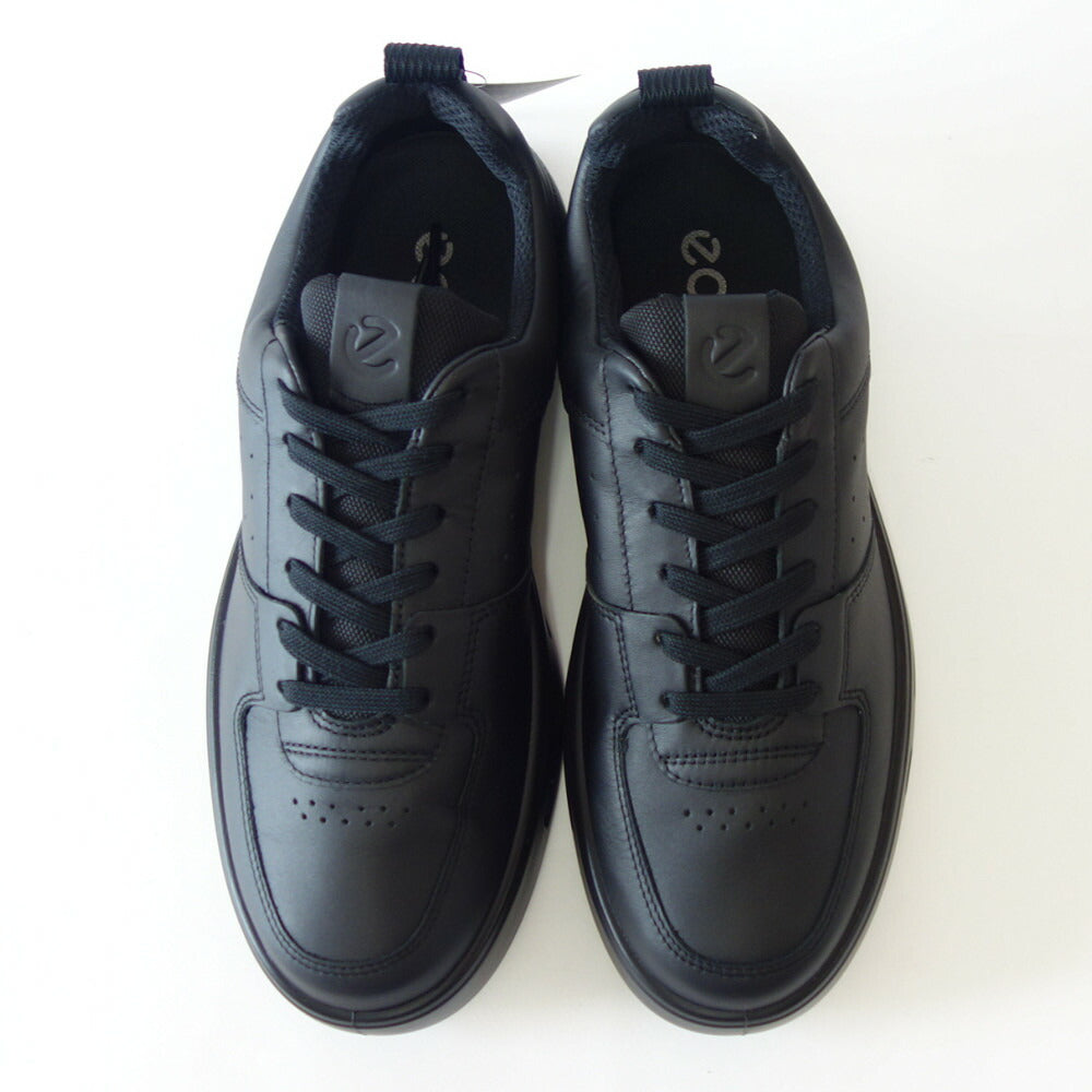 エコー ECCO STREET 720 MEN'S SHOE ブラック 520814 01001(メンズ)ゴアテックス内蔵 天然皮革 ウォーキング シューズ コンフォート レザースニーカー 旅行 「靴」