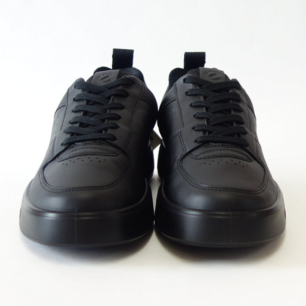 エコー ECCO STREET 720 MEN'S SHOE ブラック 520814 01001(メンズ)ゴアテックス内蔵 天然皮革 ウォーキング シューズ コンフォート レザースニーカー 旅行 「靴」