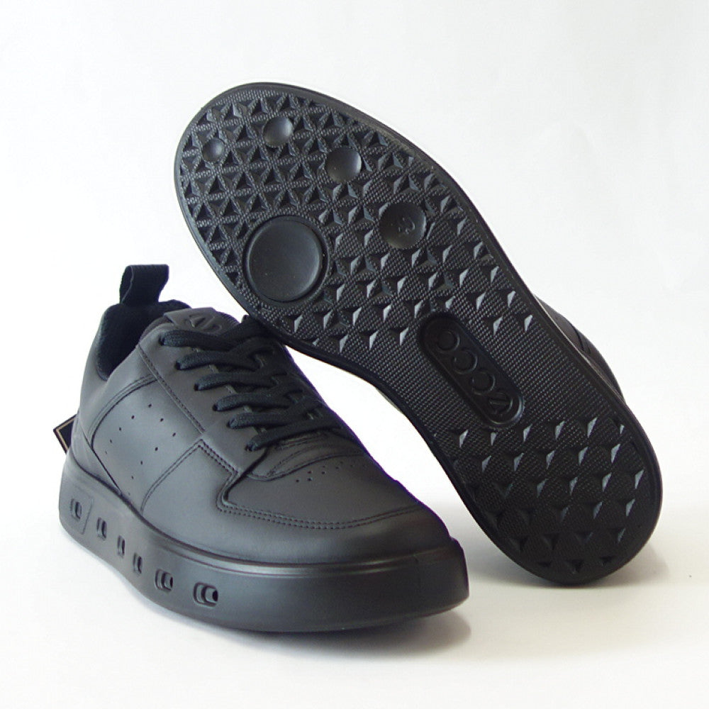 エコー ECCO STREET 720 MEN'S SHOE ブラック 520814 01001(メンズ)ゴアテックス内蔵 天然皮革 ウォーキング シューズ コンフォート レザースニーカー 旅行 「靴」