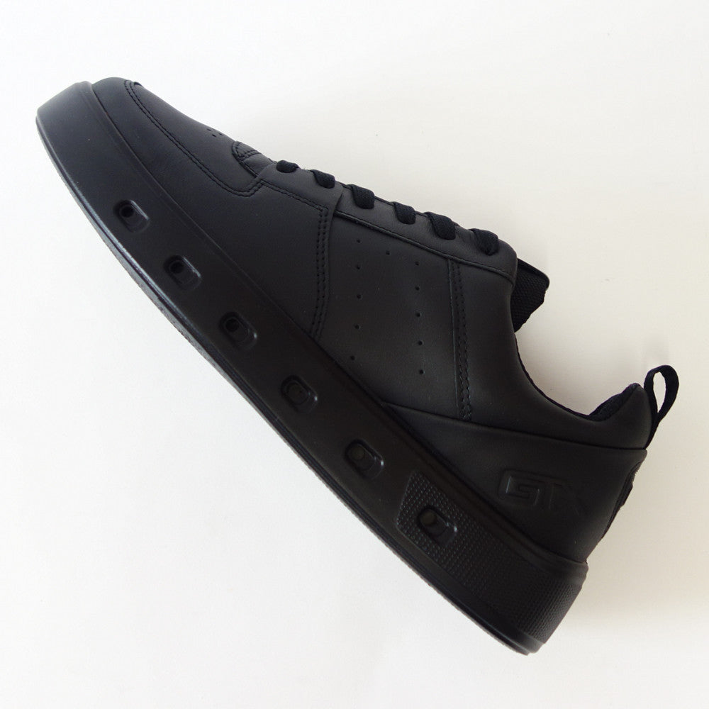 エコー ECCO STREET 720 MEN'S SHOE ブラック 520814 01001(メンズ)ゴアテックス内蔵 天然皮革 ウォーキング シューズ コンフォート レザースニーカー 旅行 「靴」