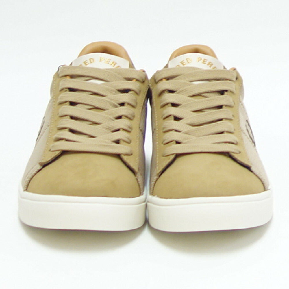 FRED PERRY フレッドペリー B 5308 363(ユニセックス)SPENCER MESH / NUBUCK (スペンサー メッシュ/ヌバック) カラー:Warm Stone 天然皮革のローカットスニーカー 「靴」