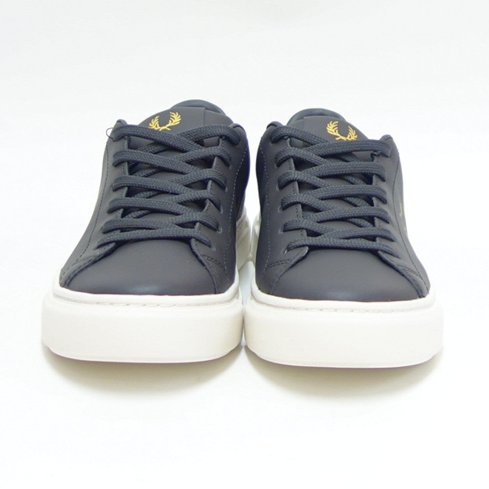 フレッドペリー FRED PERRY B5310 G85(ユニセックス)B71 LEATHER カラー:GUNMETAL レザースニーカー クラシックデザイン 「靴」