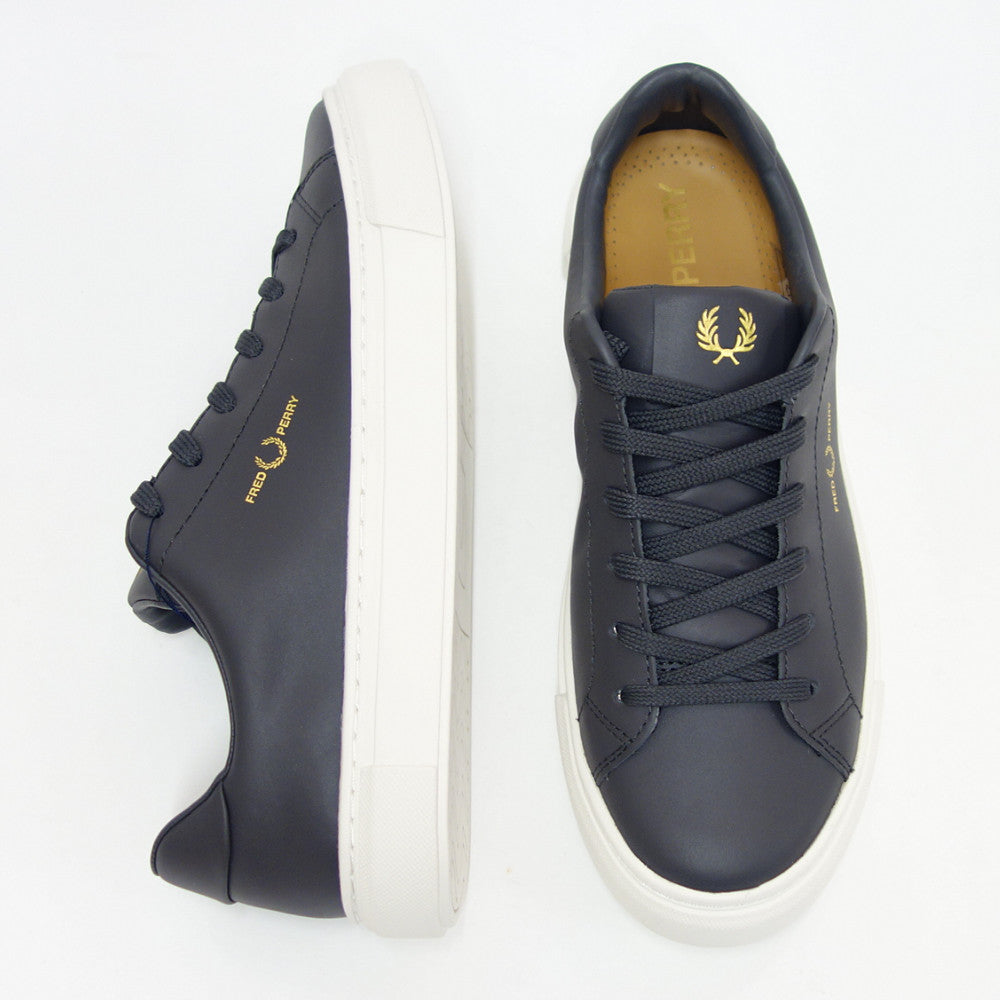 フレッドペリー FRED PERRY B5310 G85(ユニセックス)B71 LEATHER カラー:GUNMETAL レザースニーカー クラシックデザイン 「靴」