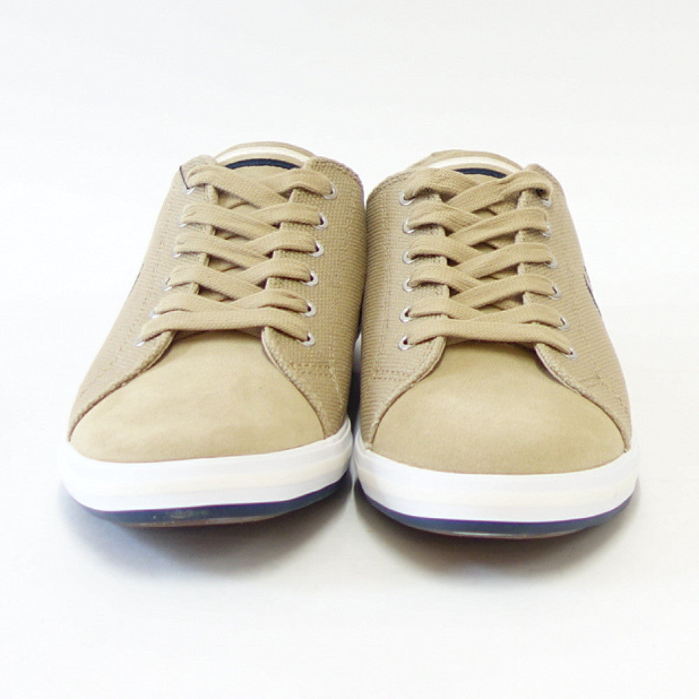 FRED PERRY フレッドペリー B5315 363(ユニセックス)KINGSTON HEAVY CANVAS / SUEDE カラー:Warm Stone 天然皮革 ローカットスニーカー テニスシューズ 「靴」