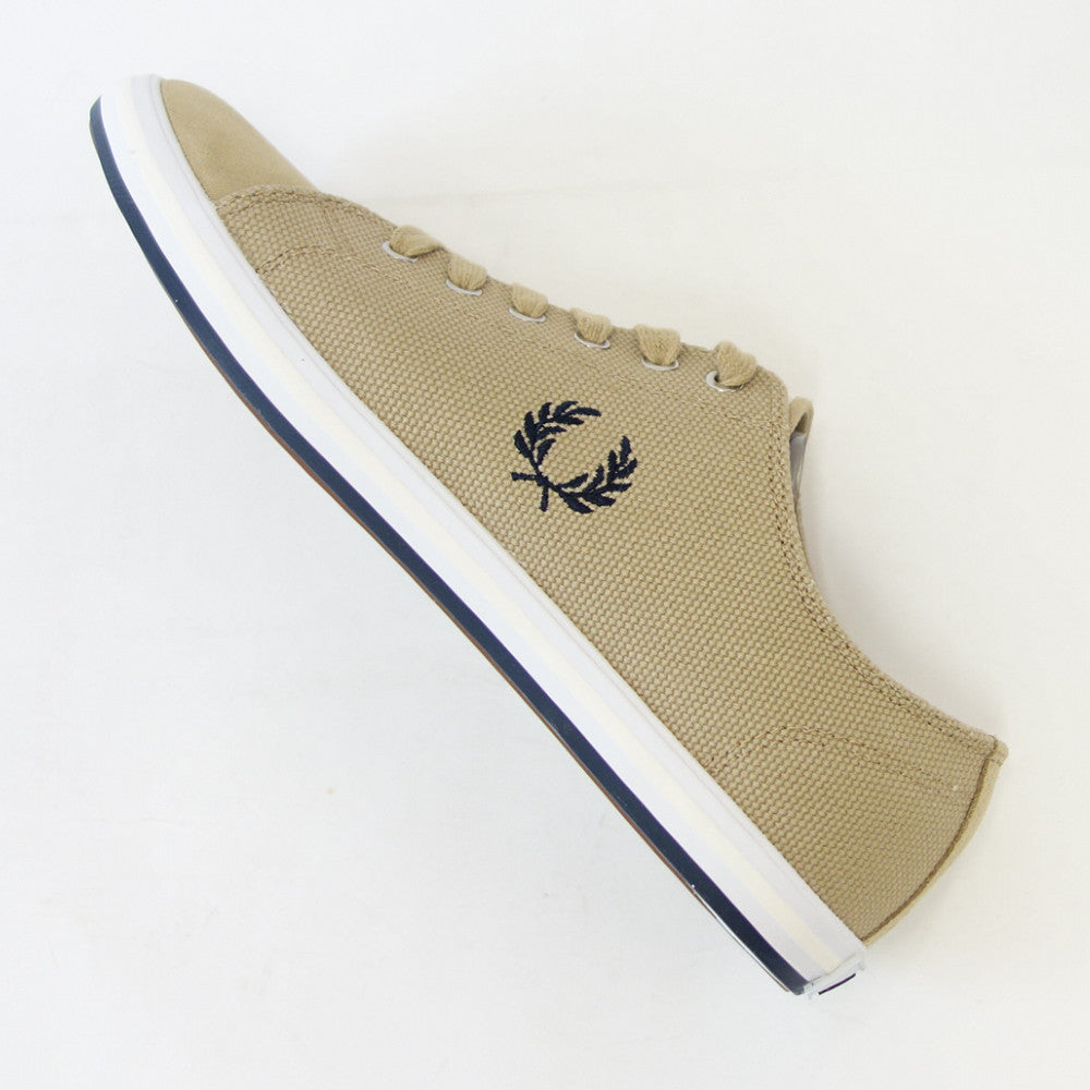 FRED PERRY フレッドペリー B5315 363(ユニセックス)KINGSTON HEAVY CANVAS / SUEDE カラー:Warm Stone 天然皮革 ローカットスニーカー テニスシューズ 「靴」