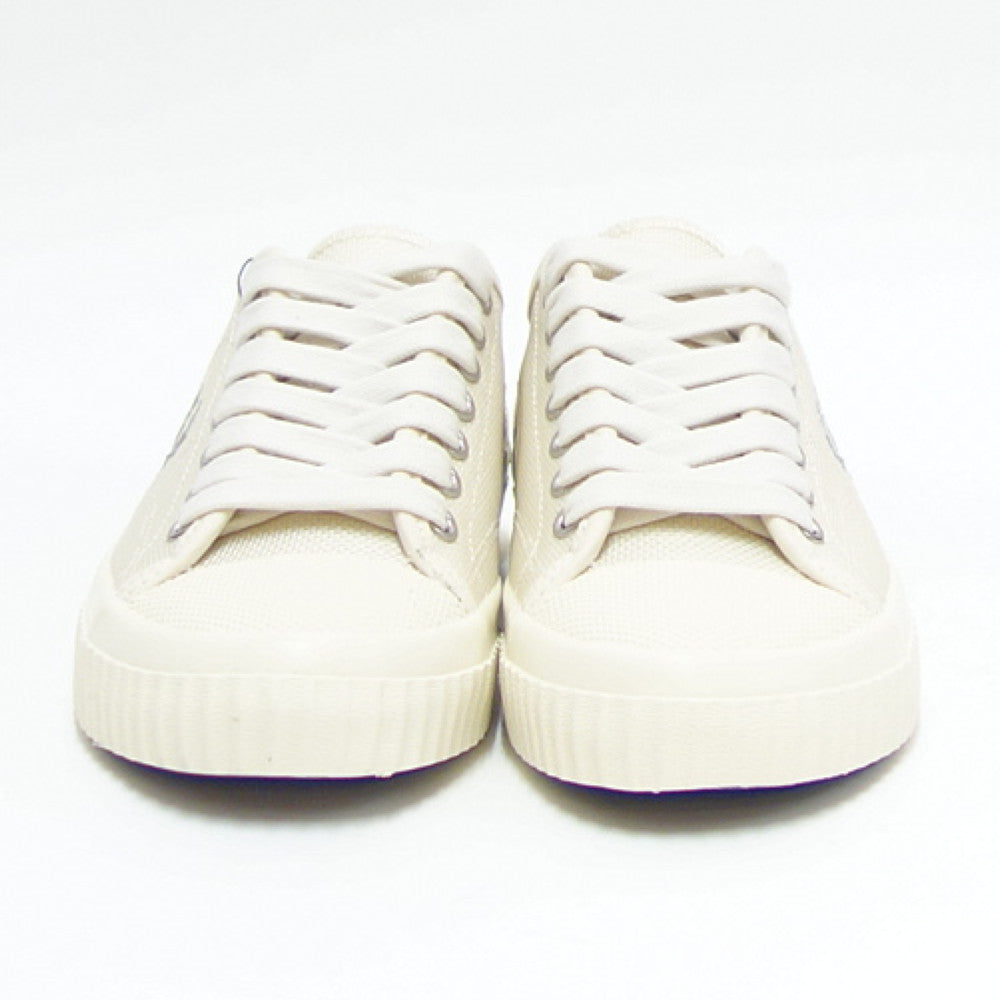 FRED PERRY フレッドペリー B5322 560(ユニセックス)HUGHES LOW TEXTURD POLY カラー:ECRU 人工繊維 ローカットスニーカー テニスシューズ 「靴」
