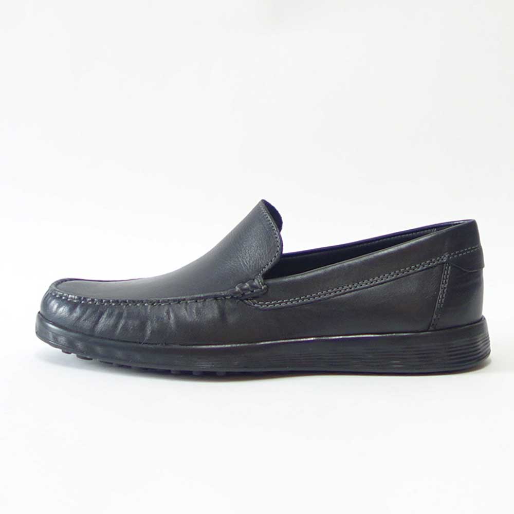 エコー ECCO S-LITE MOC MEN'S SLIP-ON 54051401001 ブラック(メンズ)上質レザーのビジネスシューズ スリッポン スクエアトゥ「靴」