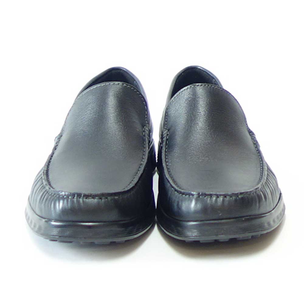 エコー ECCO S-LITE MOC MEN'S SLIP-ON 54051401001 ブラック(メンズ)上質レザーのビジネスシューズ スリッポン スクエアトゥ「靴」