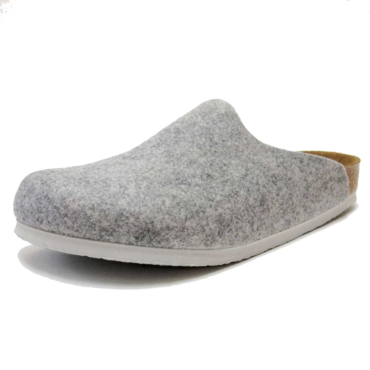 BIRKENSTOCK(ビルケンシュトック) AMSTERDAM(アムステルダム)メンズ 559111(ウールフェルト/ライトグレー) ドイツ生まれの快適ルームシューズ 「靴」