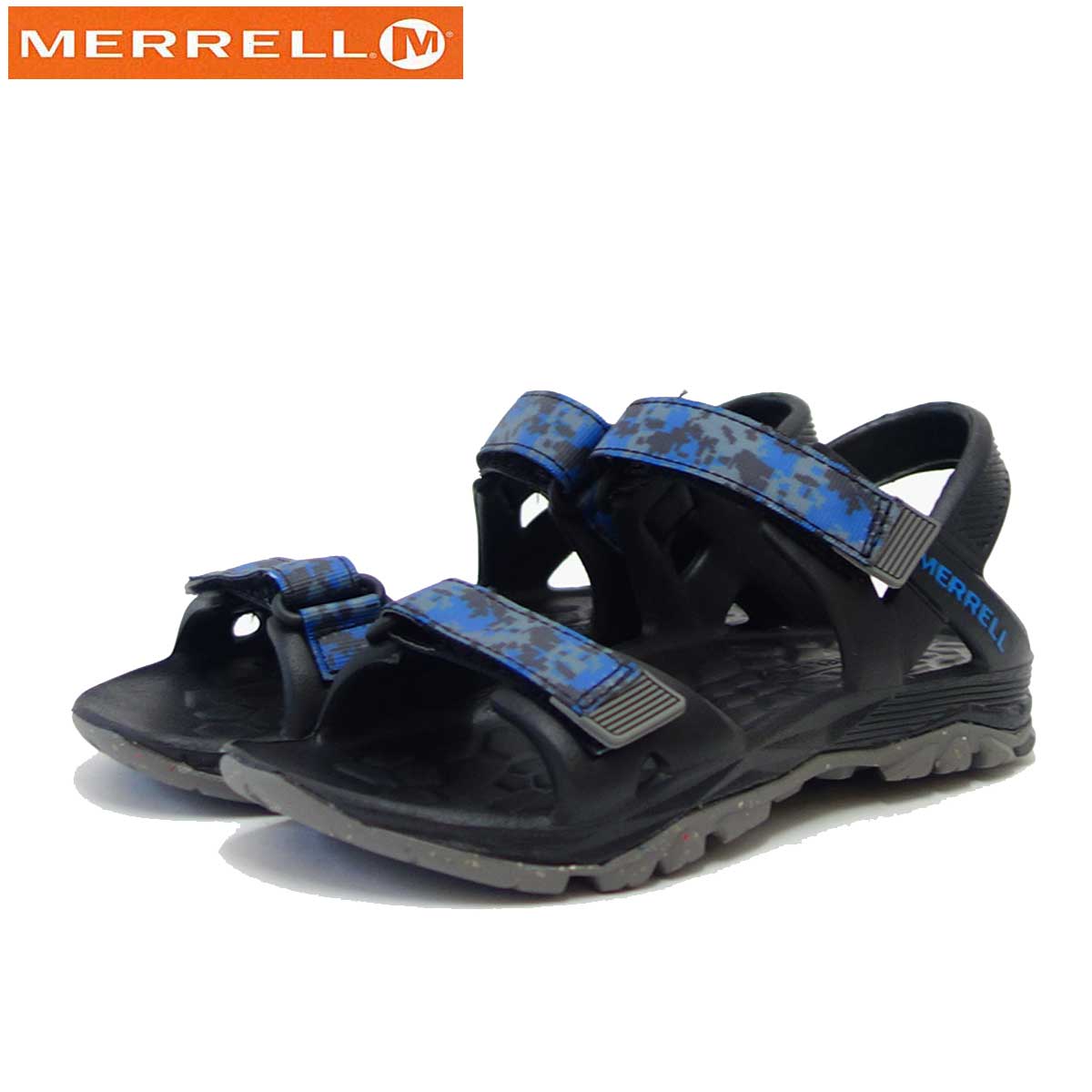 【SALE 30%OFF】 MERRELL メレル(キッズ ウォーターサンダル)56899 ハイドロドリフト(ブラック/ネイビー)「靴」