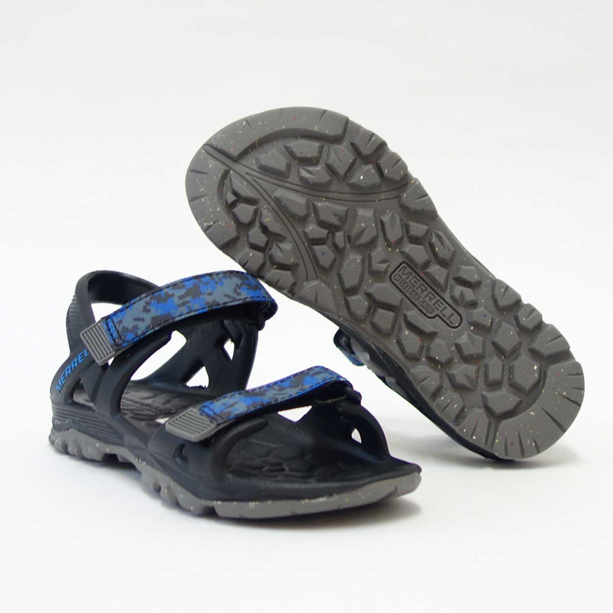 【SALE 30%OFF】 MERRELL メレル(キッズ ウォーターサンダル)56899 ハイドロドリフト(ブラック/ネイビー)「靴」