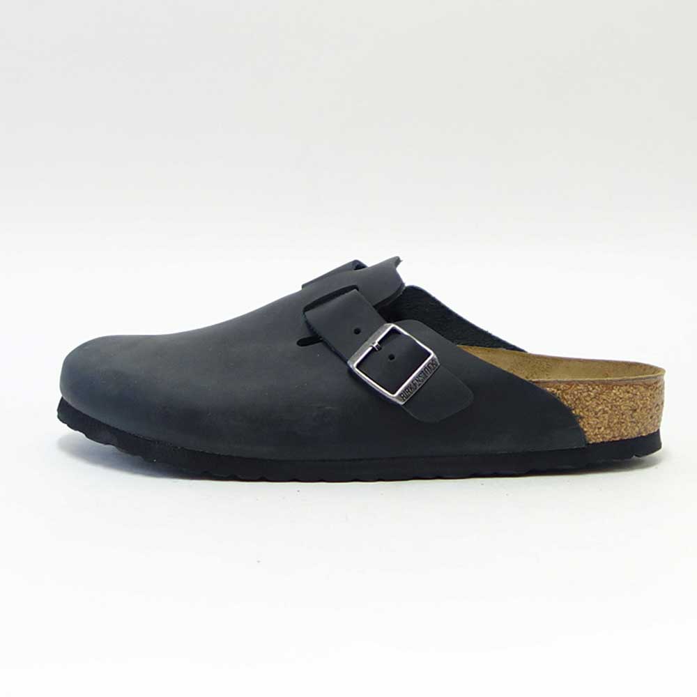 ビルケンシュトック BIRKENSTOCK Boston(ボストン)幅広(レギュラーフィット) 59461(オイルドレザー/ブラック)メンズ サボ クロッグ ドイツ製快適サンダル 「靴」