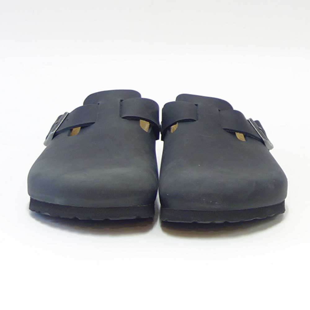 ビルケンシュトック BIRKENSTOCK Boston(ボストン)幅広(レギュラーフィット) 59461(オイルドレザー/ブラック)メンズ サボ クロッグ ドイツ製快適サンダル 「靴」