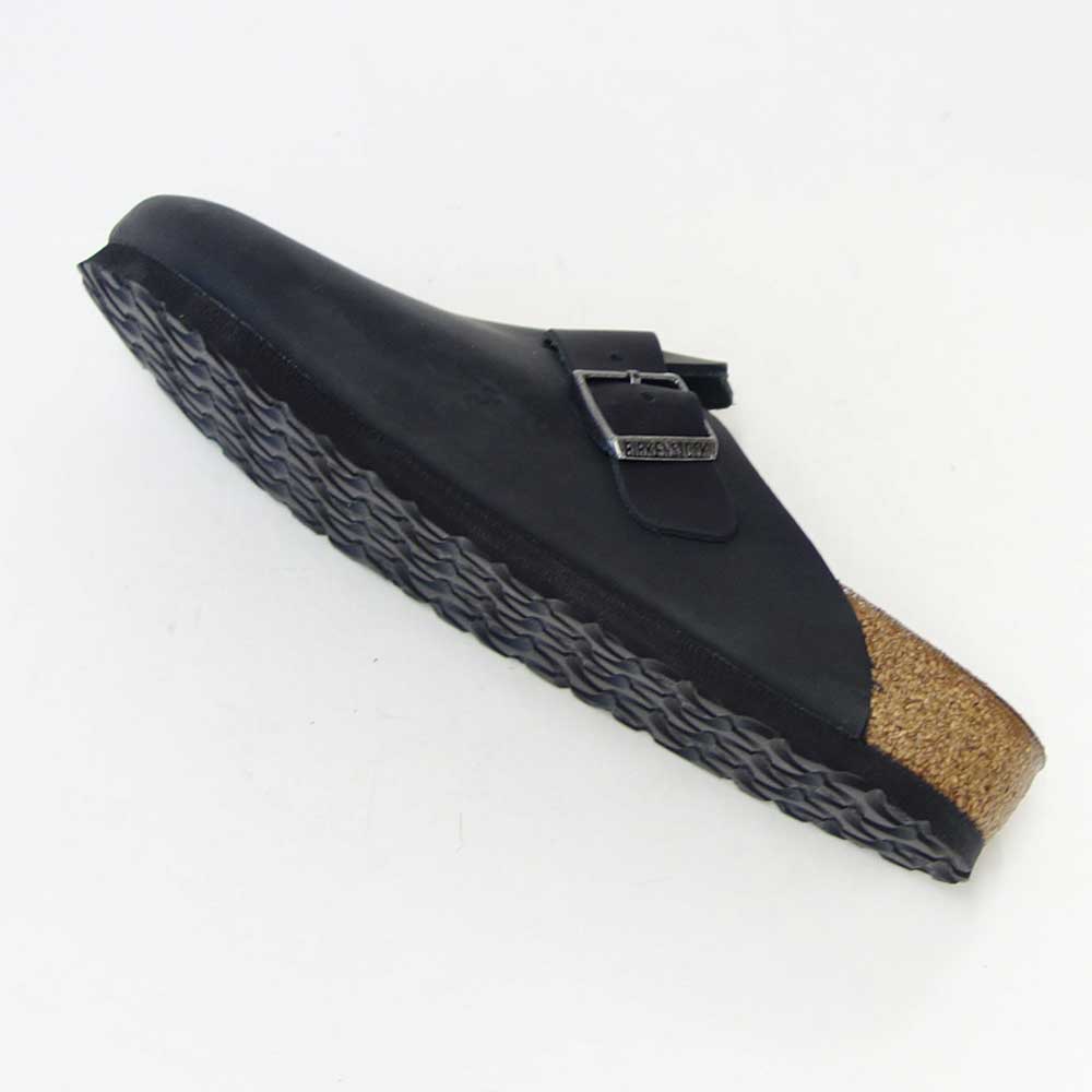 ビルケンシュトック BIRKENSTOCK Boston(ボストン)幅広(レギュラーフィット) 59461(オイルドレザー/ブラック)メンズ サボ クロッグ ドイツ製快適サンダル 「靴」