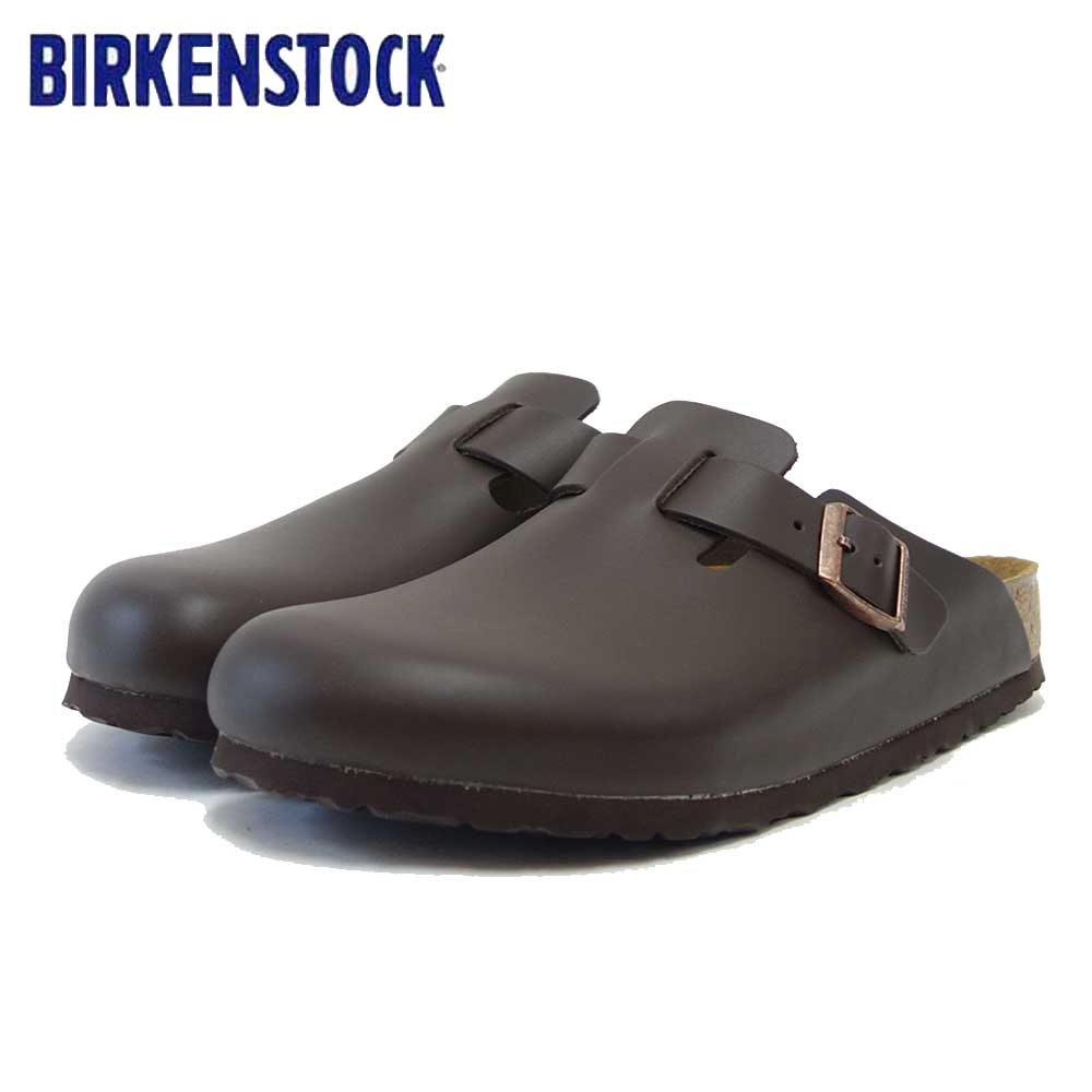 ビルケンシュトック BIRKENSTOCK Boston(ボストン)幅広(レギュラーフィット)60101(天然皮革/ダークブラウン)サボ クロッグ ドイツ製快適サンダル「靴」