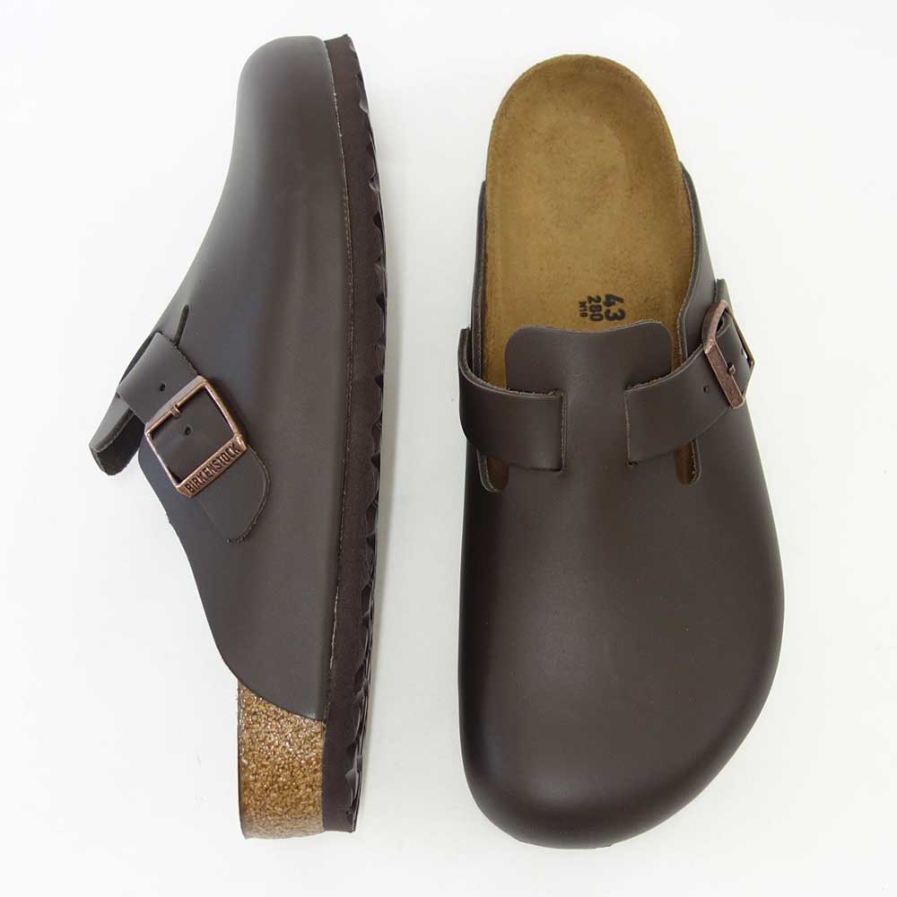 ビルケンシュトック BIRKENSTOCK Boston(ボストン)幅広(レギュラーフィット)60101(天然皮革/ダークブラウン)サボ クロッグ ドイツ製快適サンダル「靴」