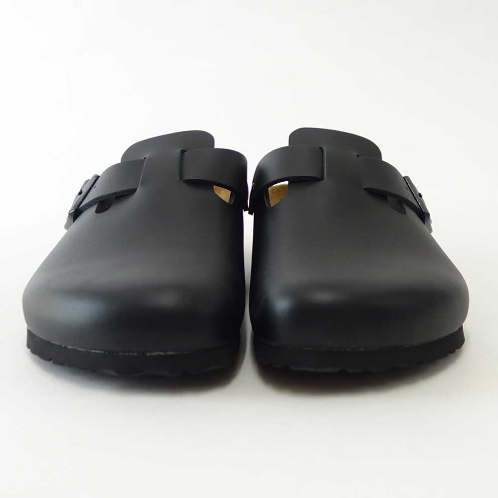 ビルケンシュトック BIRKENSTOCK Boston(ボストン)幅広(レギュラーフィット)60191(天然皮革/ブラック)サボ クロッグ ドイツ製快適サンダル「靴」