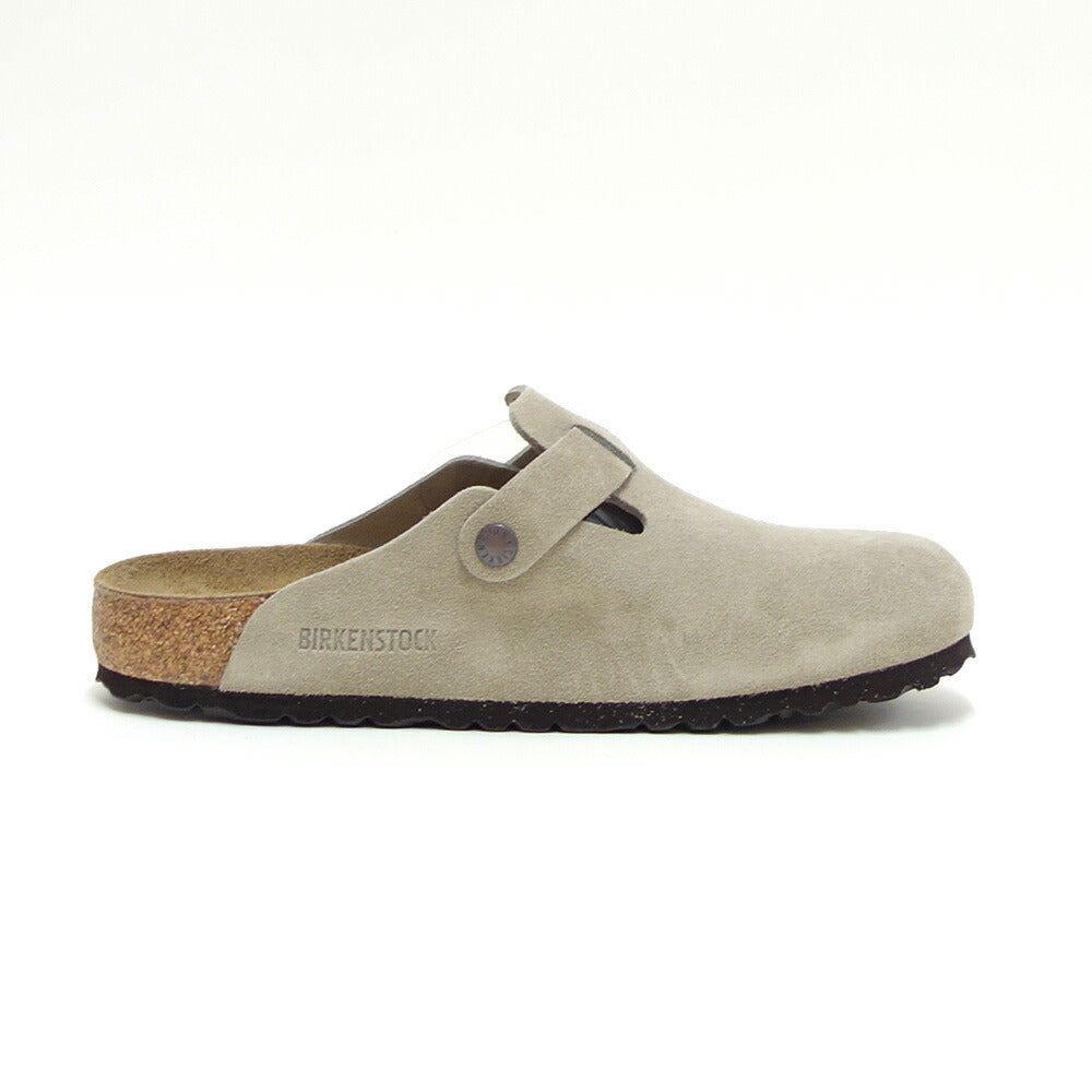 ビルケンシュトックBIRKENSTOCKBoston(ボストン)幅狭(ナローフィット)60463(スエードレザー/トープ)レディースサンダルサボクロッグドイツ製快適サンダル「靴」