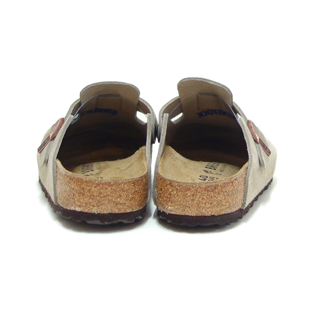 ビルケンシュトックBIRKENSTOCKBoston(ボストン)幅狭(ナローフィット)60463(スエードレザー/トープ)レディースサンダルサボクロッグドイツ製快適サンダル「靴」