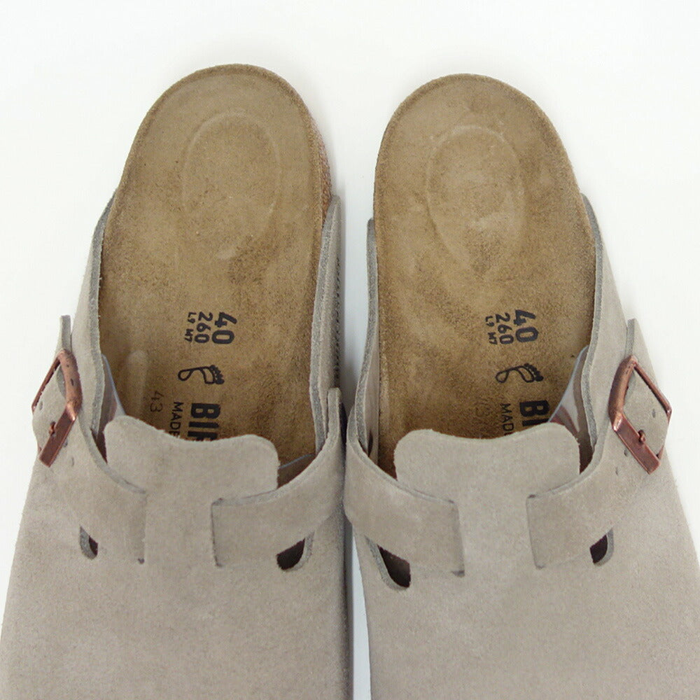 ビルケンシュトックBIRKENSTOCKBoston(ボストン)メンズ幅広(レギュラーフィット)60461(スエードレザー/トープ)サボクロッグドイツ製快適サンダル「靴」