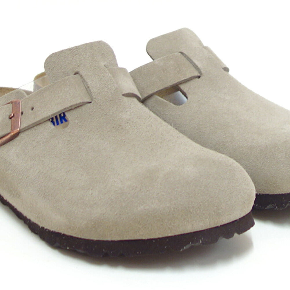 ビルケンシュトックBIRKENSTOCKBoston(ボストン)幅狭(ナローフィット)60463(スエードレザー/トープ)レディースサンダルサボクロッグドイツ製快適サンダル「靴」