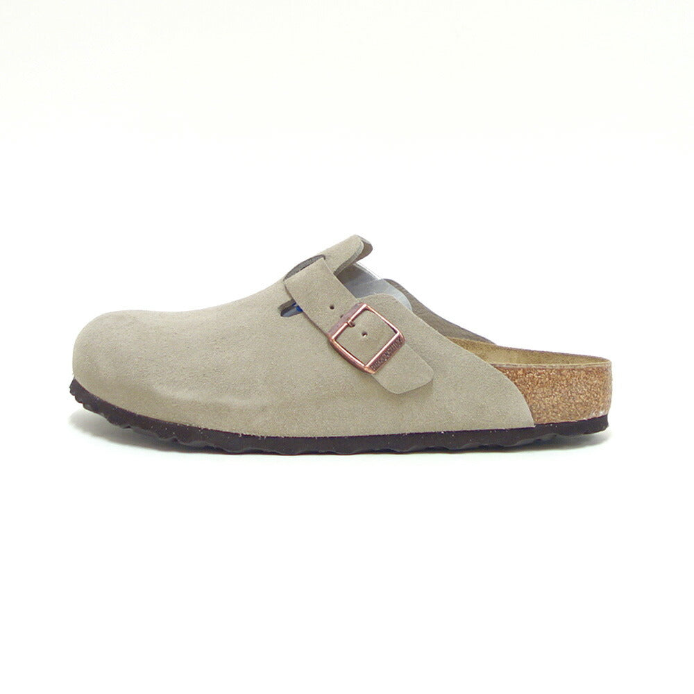 ビルケンシュトックBIRKENSTOCKBoston(ボストン)幅狭(ナローフィット)60463(スエードレザー/トープ)レディースサンダルサボクロッグドイツ製快適サンダル「靴」