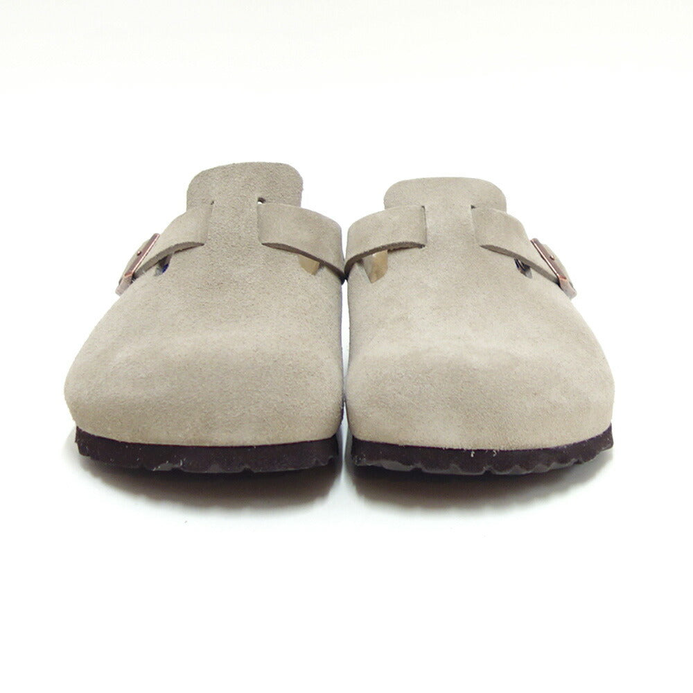 ビルケンシュトックBIRKENSTOCKBoston(ボストン)幅狭(ナローフィット)60463(スエードレザー/トープ)レディースサンダルサボクロッグドイツ製快適サンダル「靴」