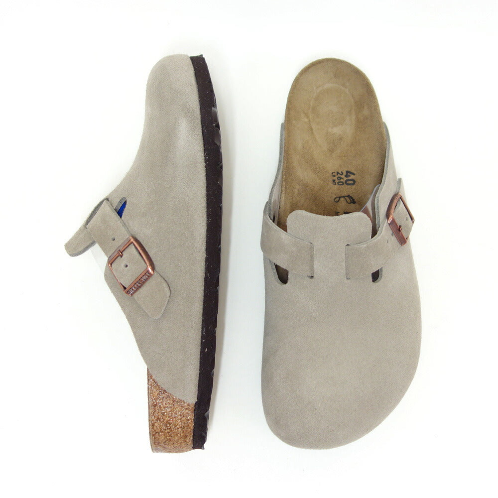 ビルケンシュトックBIRKENSTOCKBoston(ボストン)メンズ幅広(レギュラーフィット)60461(スエードレザー/トープ)サボクロッグドイツ製快適サンダル「靴」