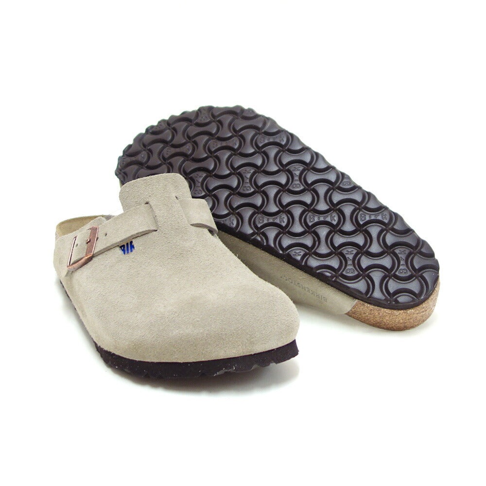 ビルケンシュトックBIRKENSTOCKBoston(ボストン)幅狭(ナローフィット)60463(スエードレザー/トープ)レディースサンダルサボクロッグドイツ製快適サンダル「靴」
