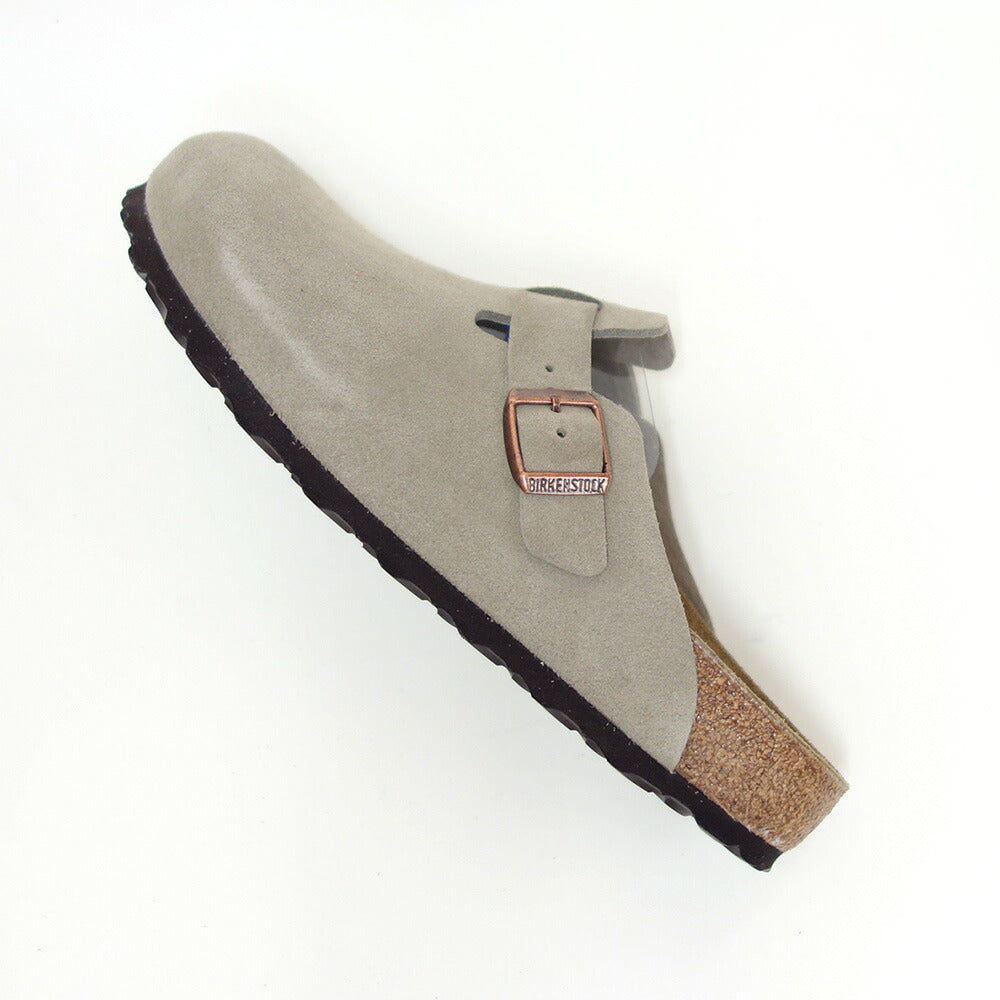 ビルケンシュトックBIRKENSTOCKBoston(ボストン)幅狭(ナローフィット)60463(スエードレザー/トープ)レディースサンダルサボクロッグドイツ製快適サンダル「靴」