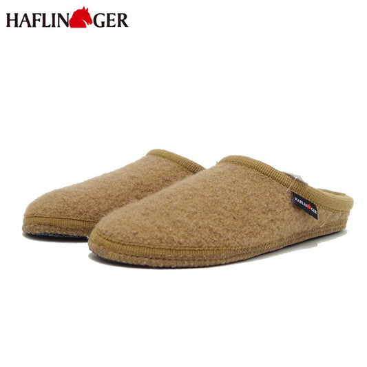 ハフリンガー HAFLINGER クヌート  61103808 キャメル(ユニセックス) 足をやさしく包み込む快適ルームシューズ 「靴」