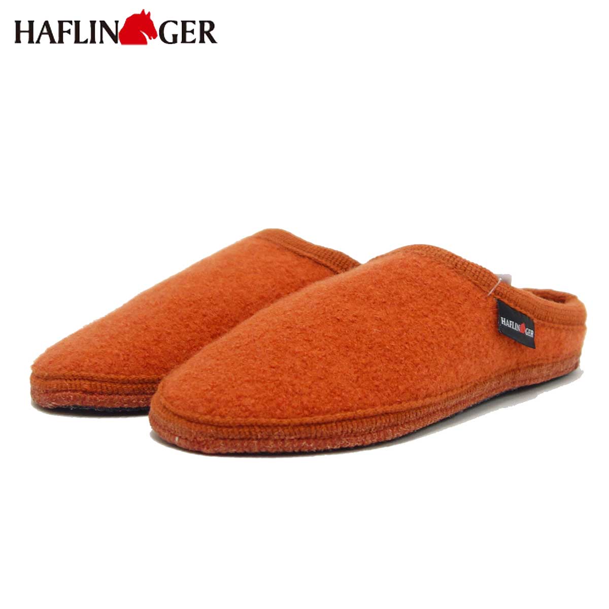 ハフリンガー HAFLINGER クヌート 61103811 オレンジ(ユニセックス) 足をやさしく包み込む快適ルームシューズ 「靴」