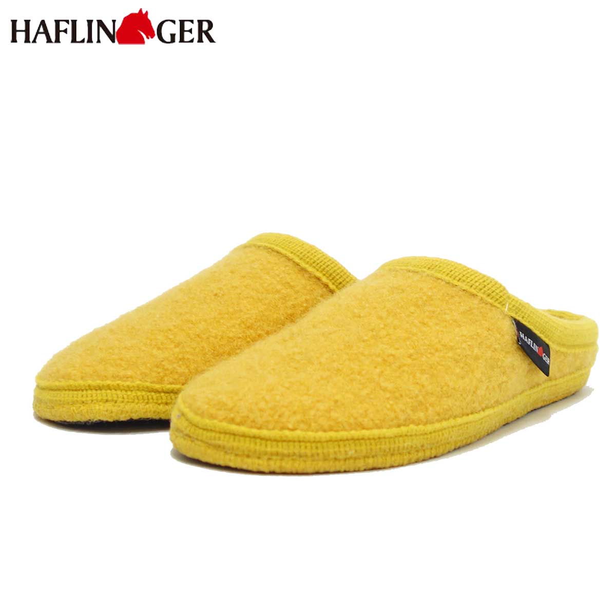 ハフリンガー HAFLINGER クヌート 61103812 イエロー(ユニセックス) 足をやさしく包み込む快適ルームシューズ 「靴」
